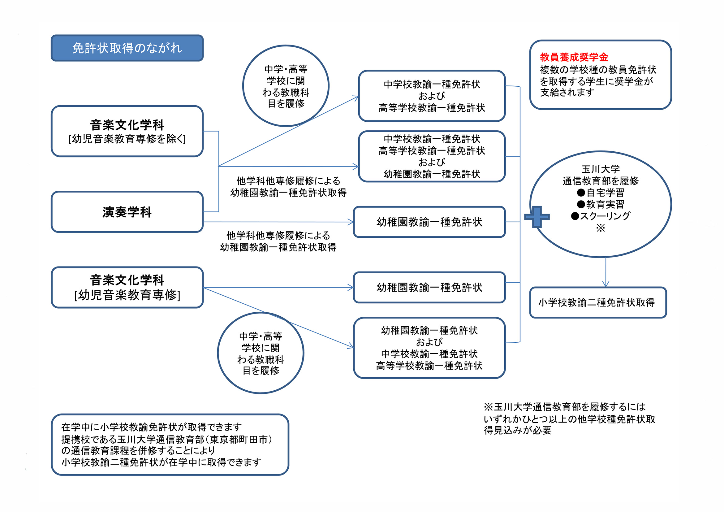 免許状取得のながれ